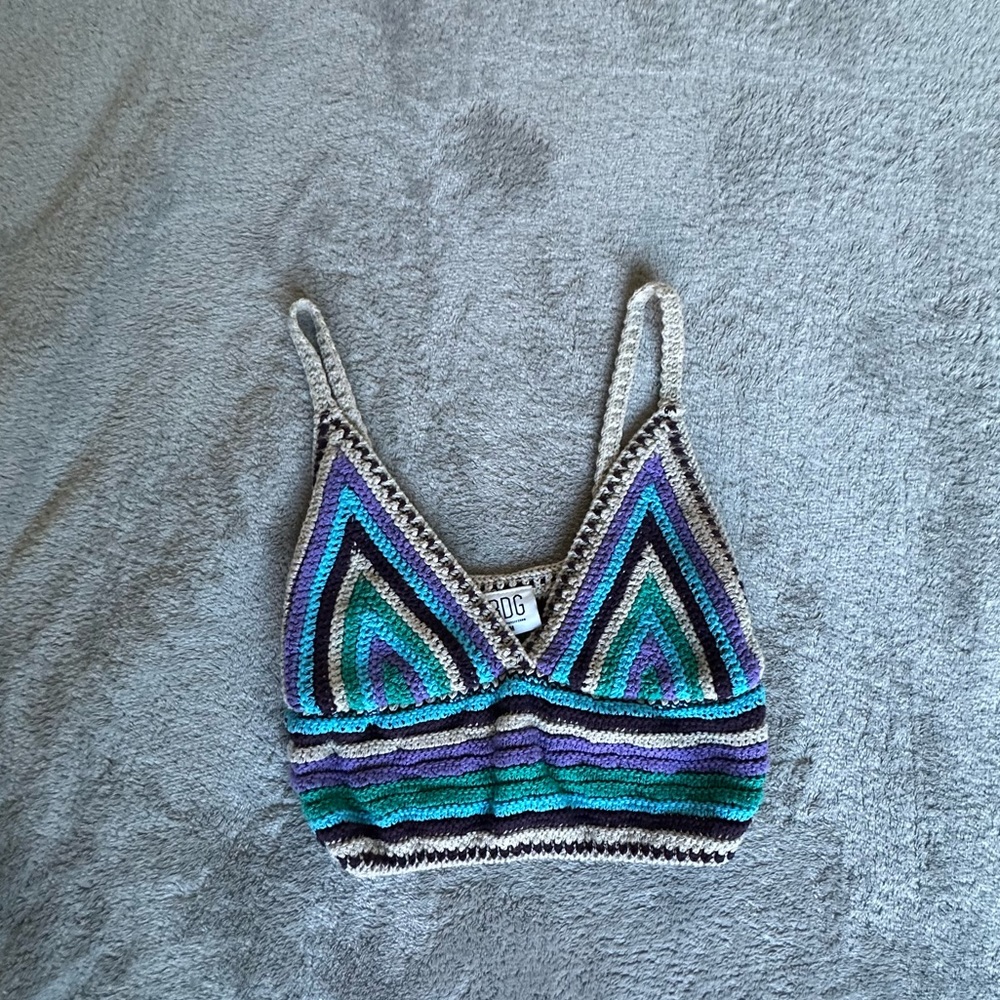 Urban outfitters Cropped crochet tank